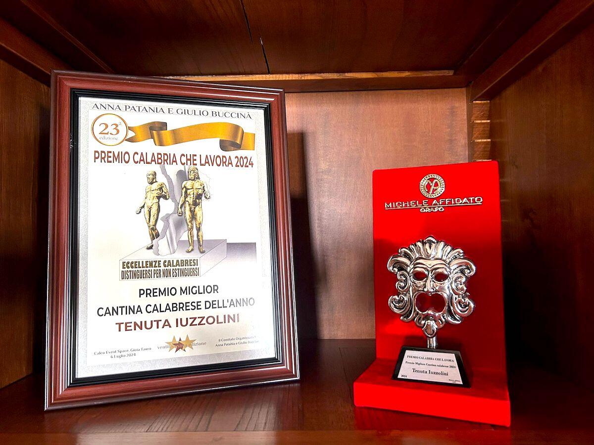 Nella serata della Calabria che lavora, Tenuta Iuzzolini premiata come migliore cantina calabrese dell'anno - 
