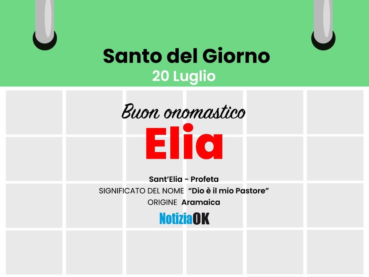 Onomastico: il Santo del giorno è Sant'Elia - 