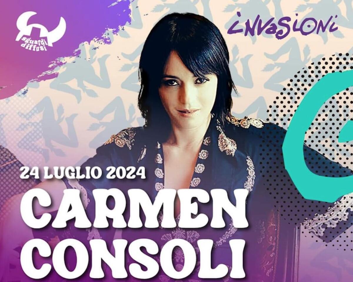 A Cosenza per il festival delle Invasioni arriva Carmen Consoli - 