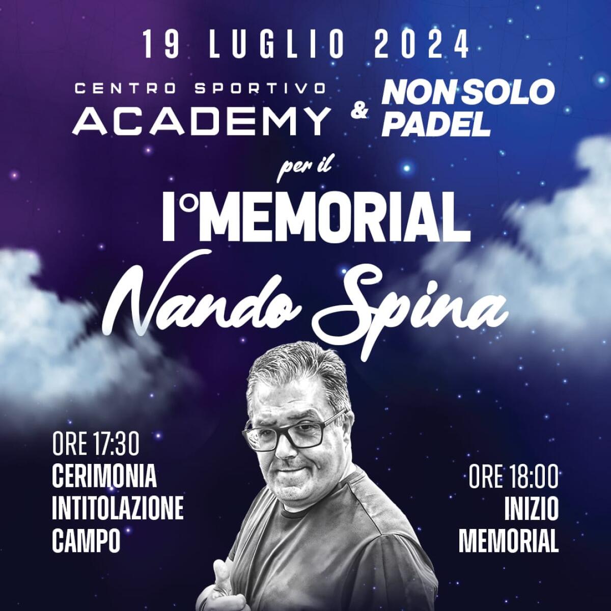 Crotone - Venerdì 19 il primo Memorial dedicato al ricordo di Nando Spina - 