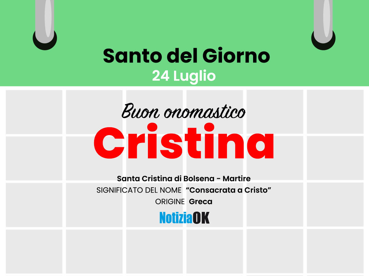 Oggi la Chiesa celebra la memoria di Santa Cristina -