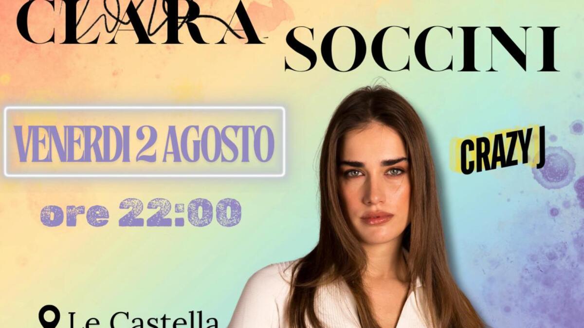 Clara Soccini venerdì sera a Le Castella - Evento Gratuito - 