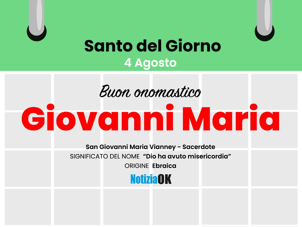 Oggi la Chiesa celebra la memoria di San Giovanni Maria -