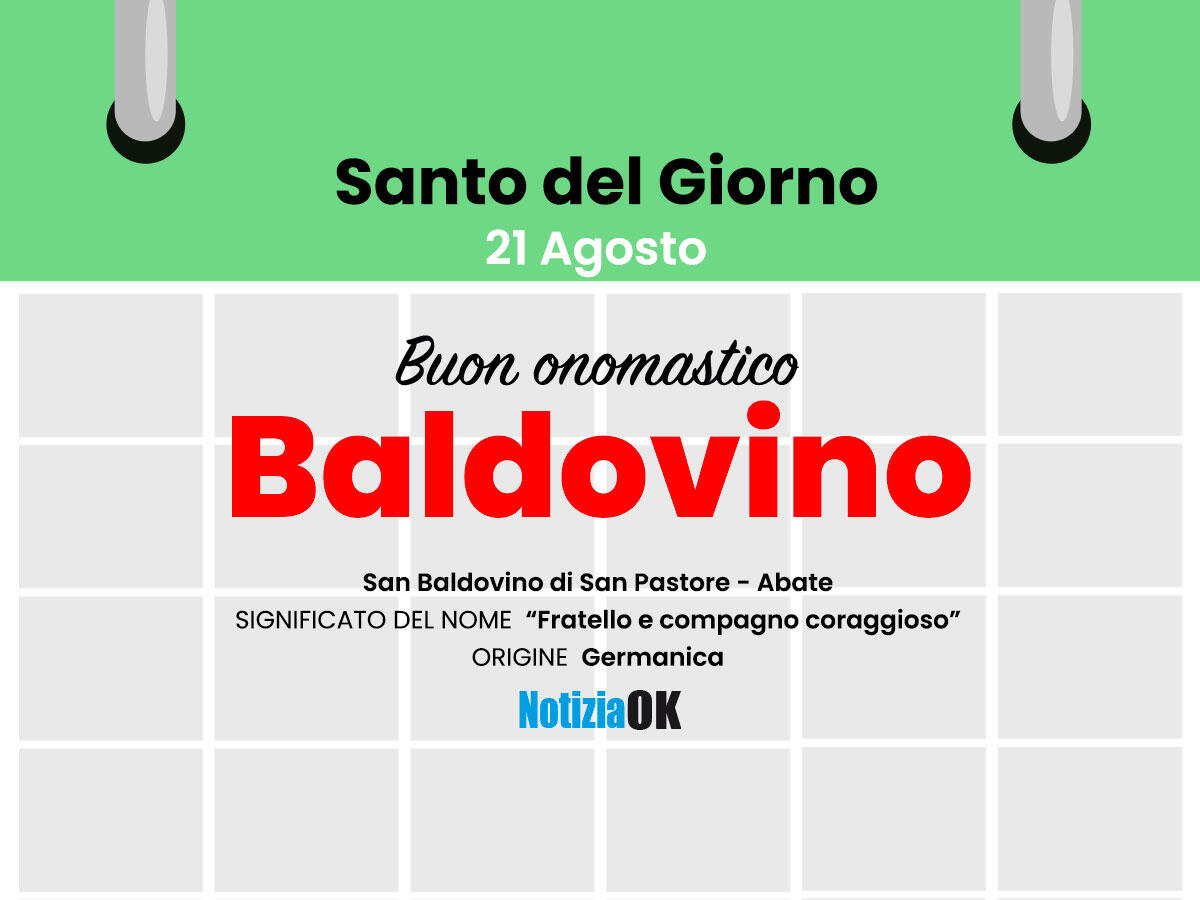 Oggi la Chiesa celebra la memoria di San Baldovino -