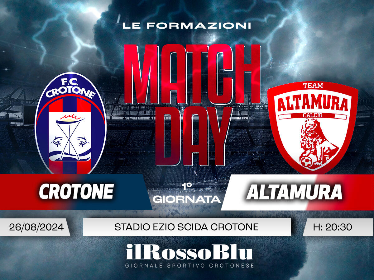 #CrotoneTeamAltamura | Le Formazioni - Ecco il primo undici di mister Longo - 
