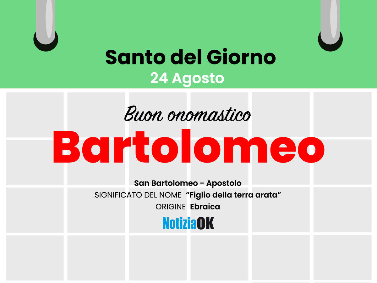 Oggi la Chiesa celebra la memoria di San Bartolomeo -