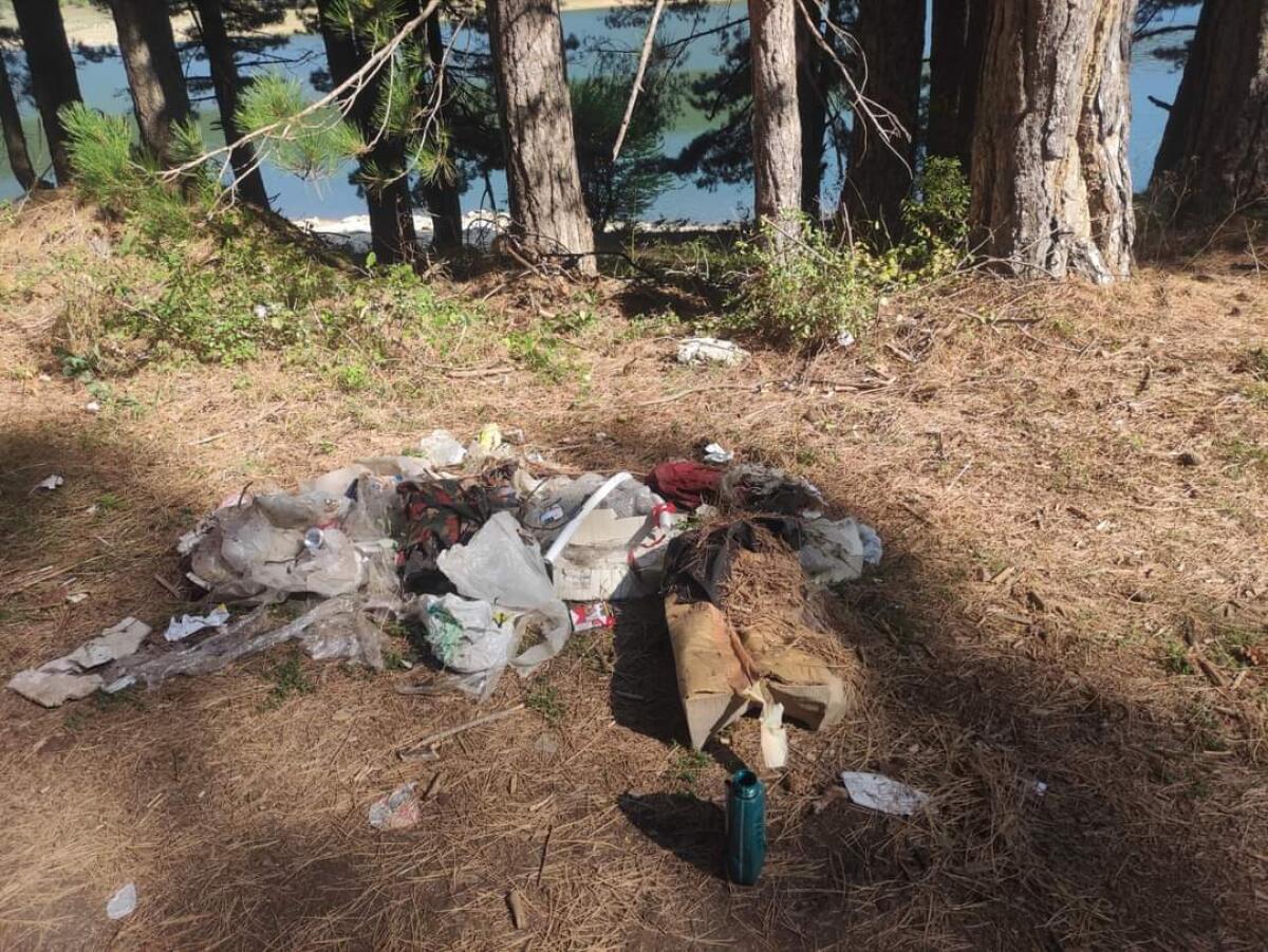 Rifiuti lasciati in Sila, il Comune di Cotronei pulisce i boschi e la riva del lago - 