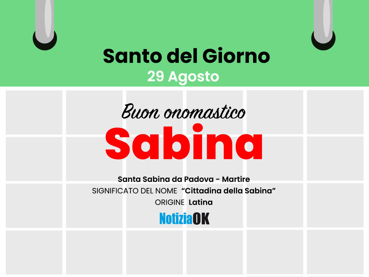Oggi la chiesa celebra la memoria di Santa Sabina -