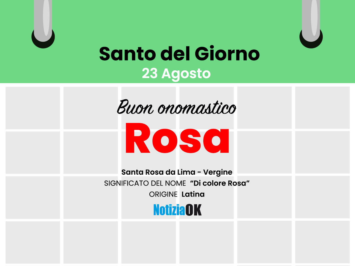 Oggi la Chiesa celebra la memoria di Santa Rosa -