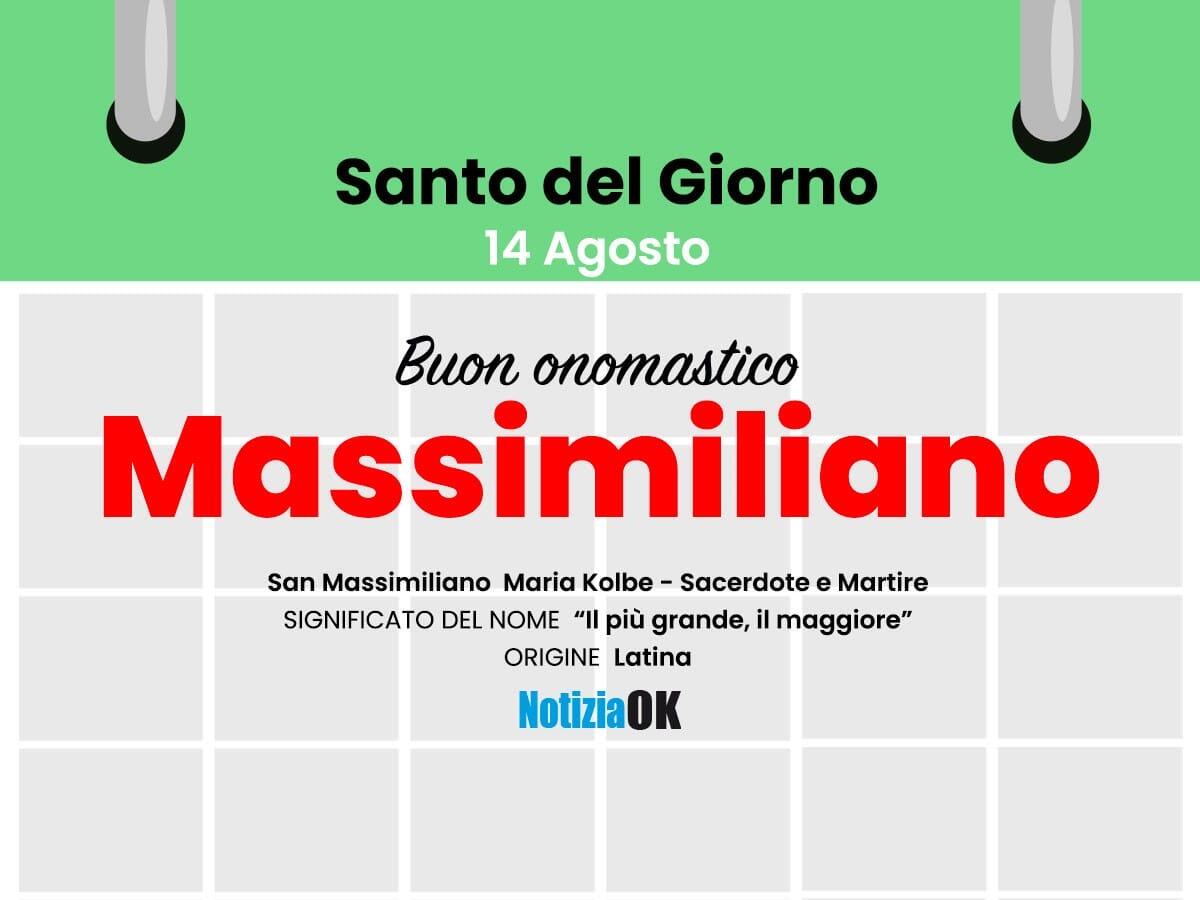 Onomastico: il Santo del giorno è San Massimiliano - 