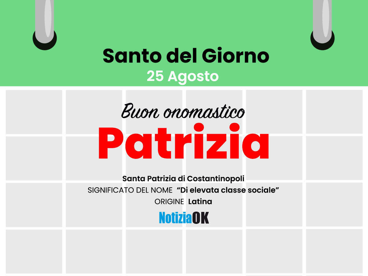 Oggi la Chiesa celebra la memoria di Santa Patrizia -