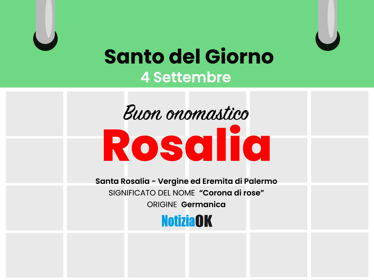 Oggi la Chiesa celebra la memoria di Santa Rosalia -