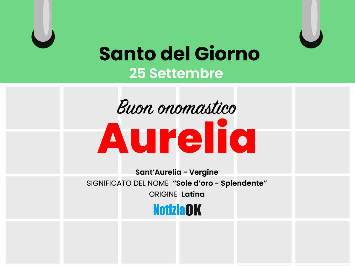 Oggi la Chiesa celebra la memoria di Sant'Aurelia - 