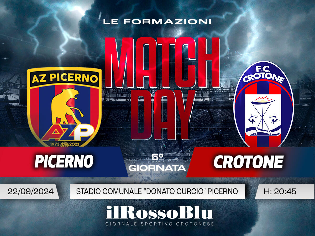 #PicernoCrotone | Le Formazioni - Longo punta su un cnetrocampo di qualità - 