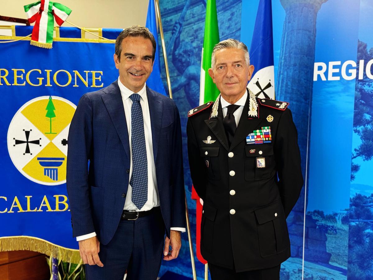 Calabria - Occhiuto incontra Sciuto, avanti con alleanza Regione-Arma per il bene della regione - 