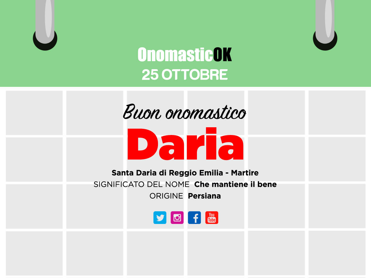 Oggi la Chiesa celebra la memoria di Santa Daria - 