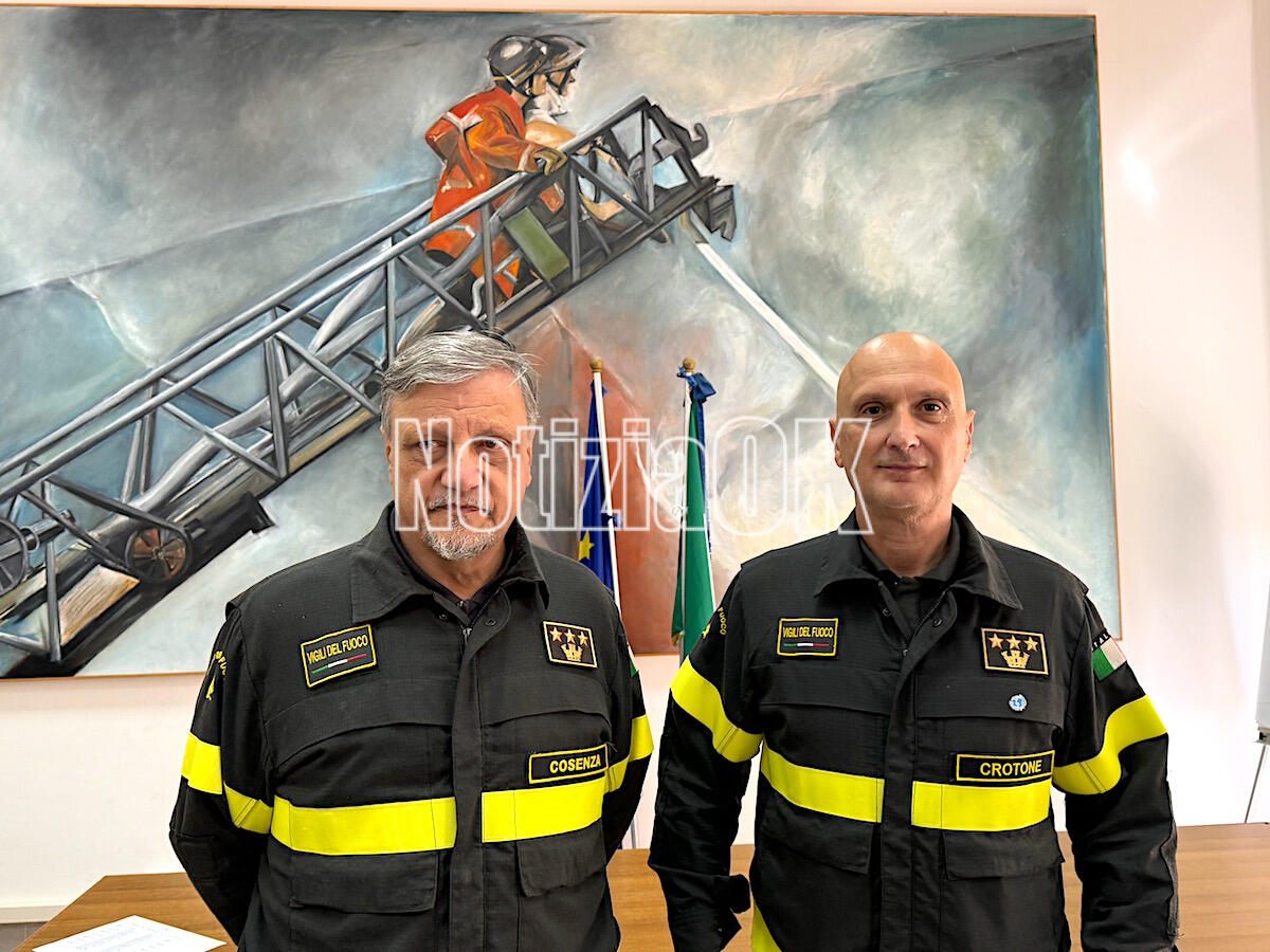 Crotone - Cambio di guardia al Comando Provinciale Vigili del fuoco - 