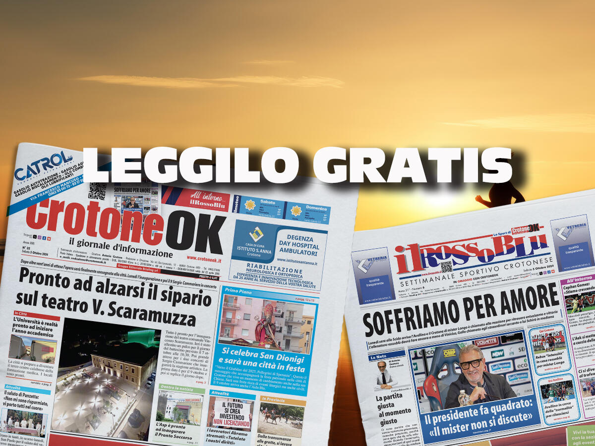 CLICCA QUI E LEGGI SUBITO CROTONEOK - 