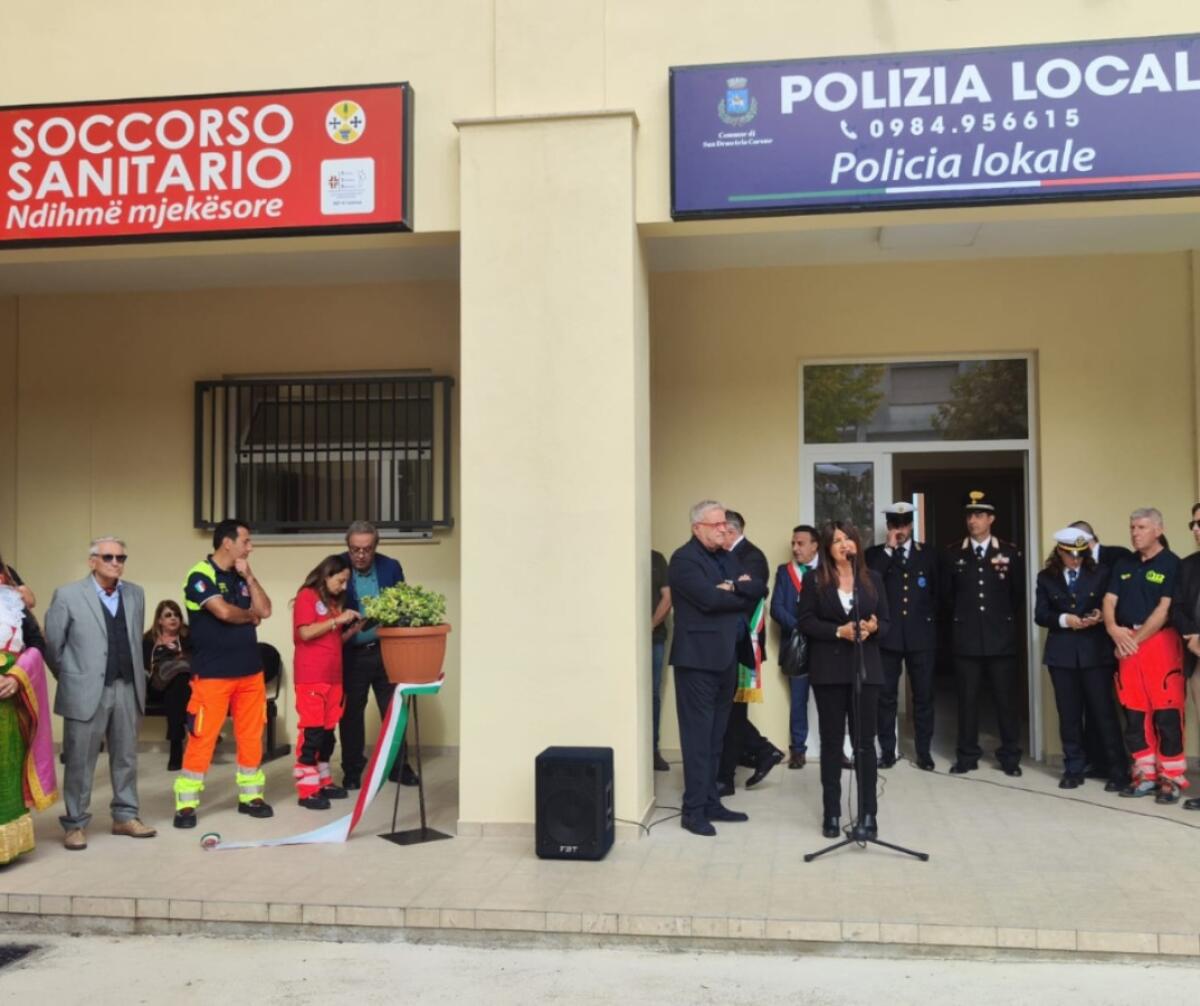 San Demetrio Corone - Inaugurata la nuova postazione del 118 -