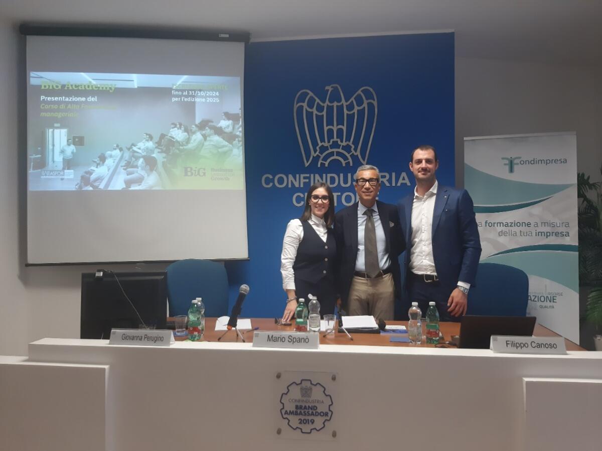 Confindustria Crotone incontra Big Academy, aperte le candidature per la scuola di formazione - 