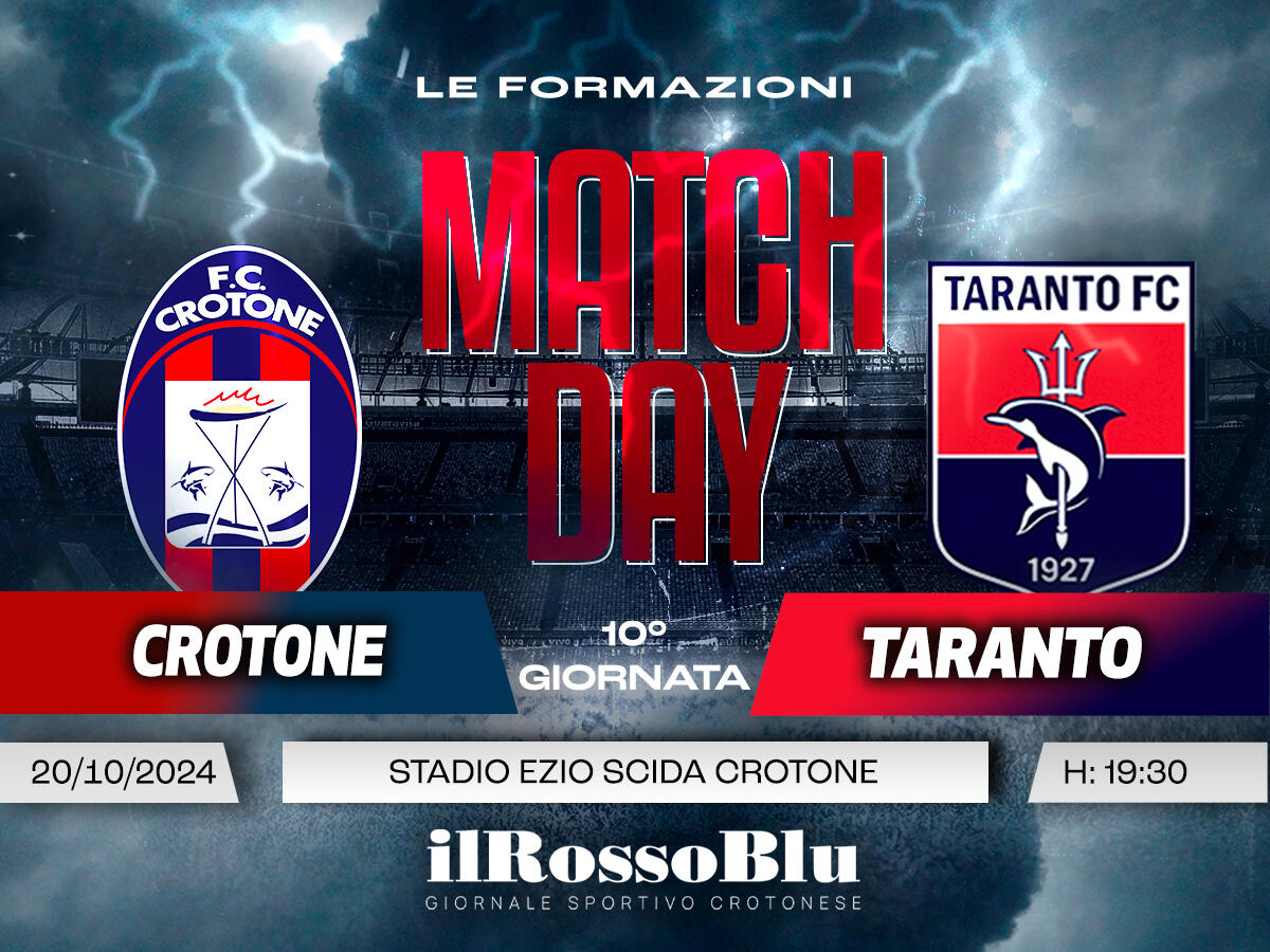 #CrotoneTaranto | Le Formazioni - Solo conferme per mister Longo - 