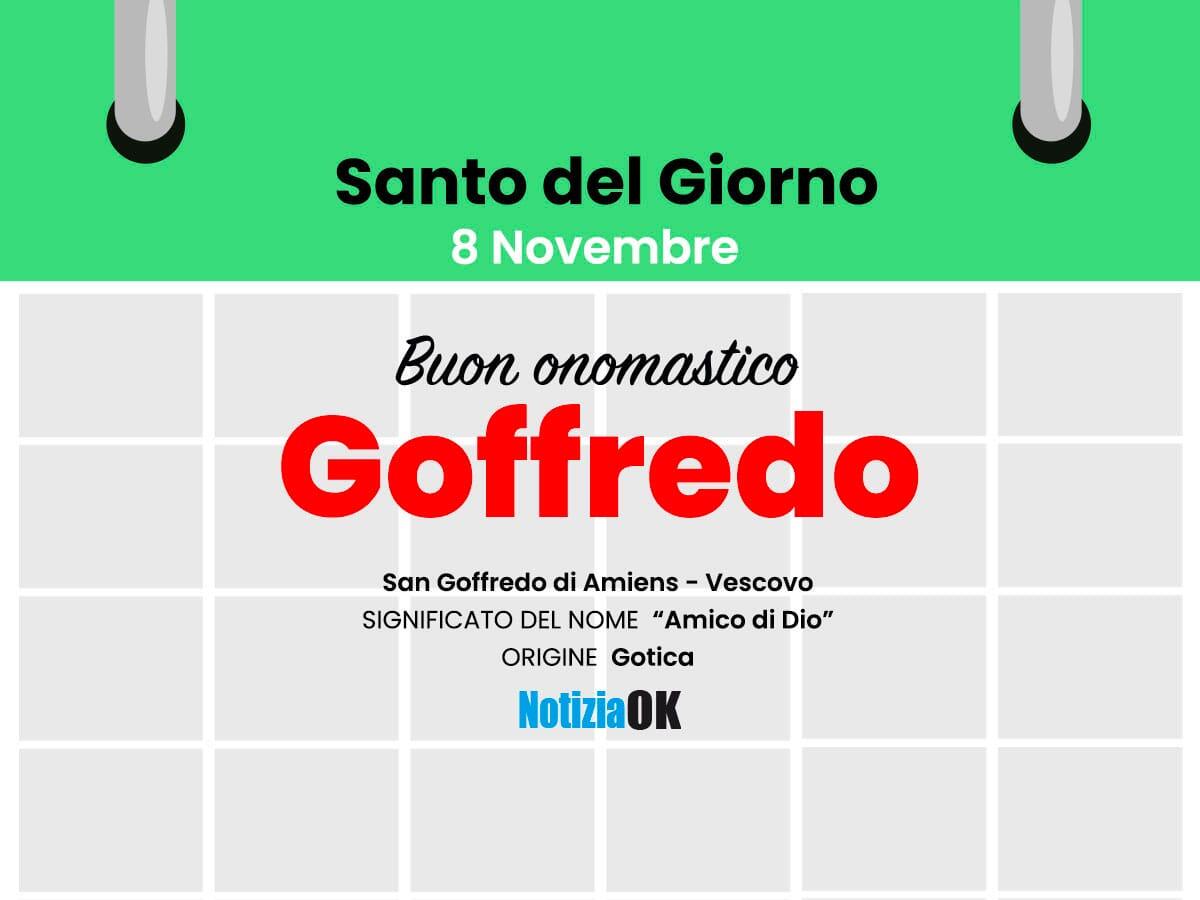 Onomastico: il Santo del giorno è San Goffredo -
