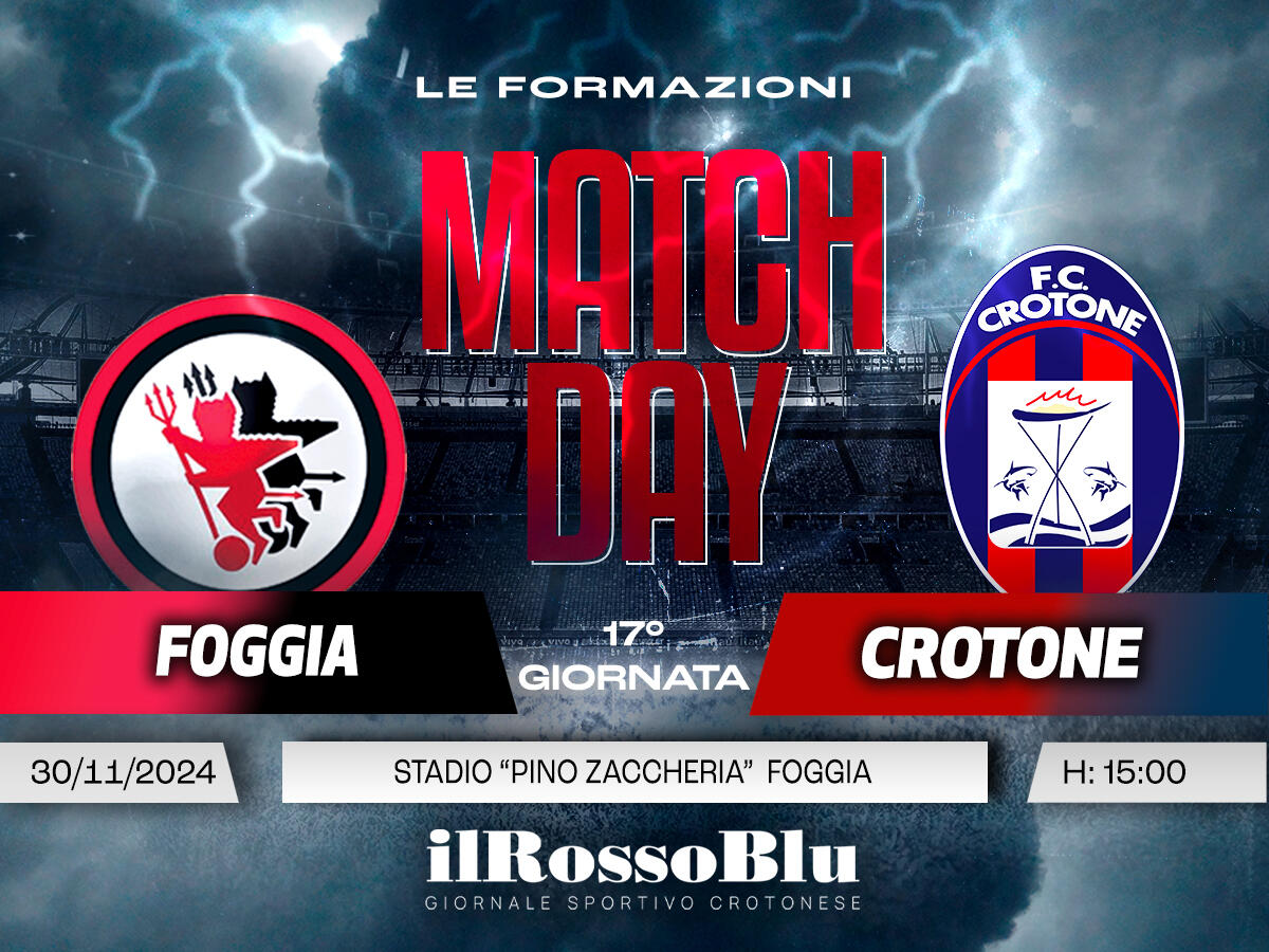 #FoggiaCrotone | Le formazioni in campo - 