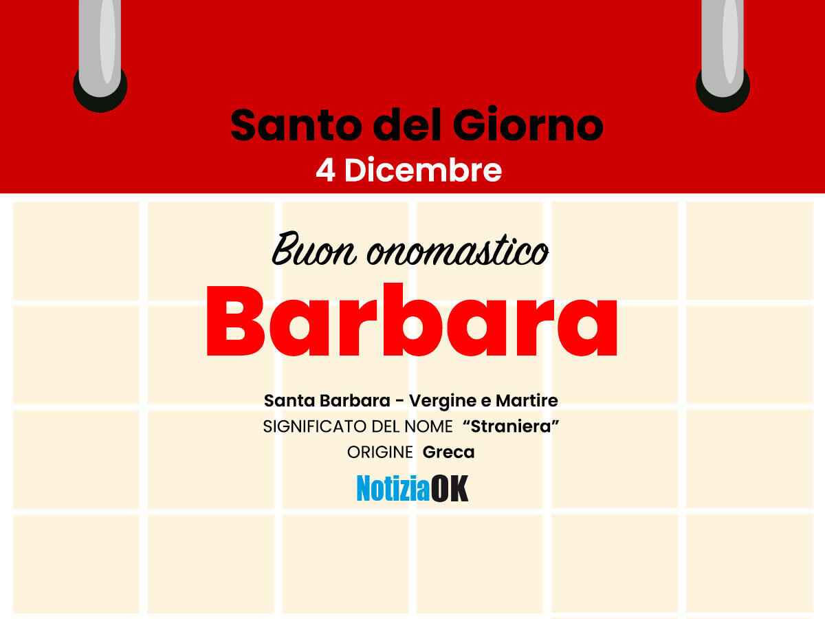 Oggi la Chiesa celebra la memoria di Santa Barbara - 