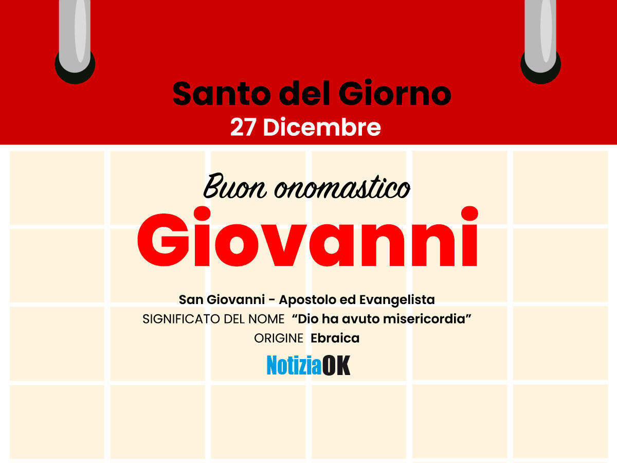 Oggi la Chiesa celebra la memoria di San Giovanni apostolo - 