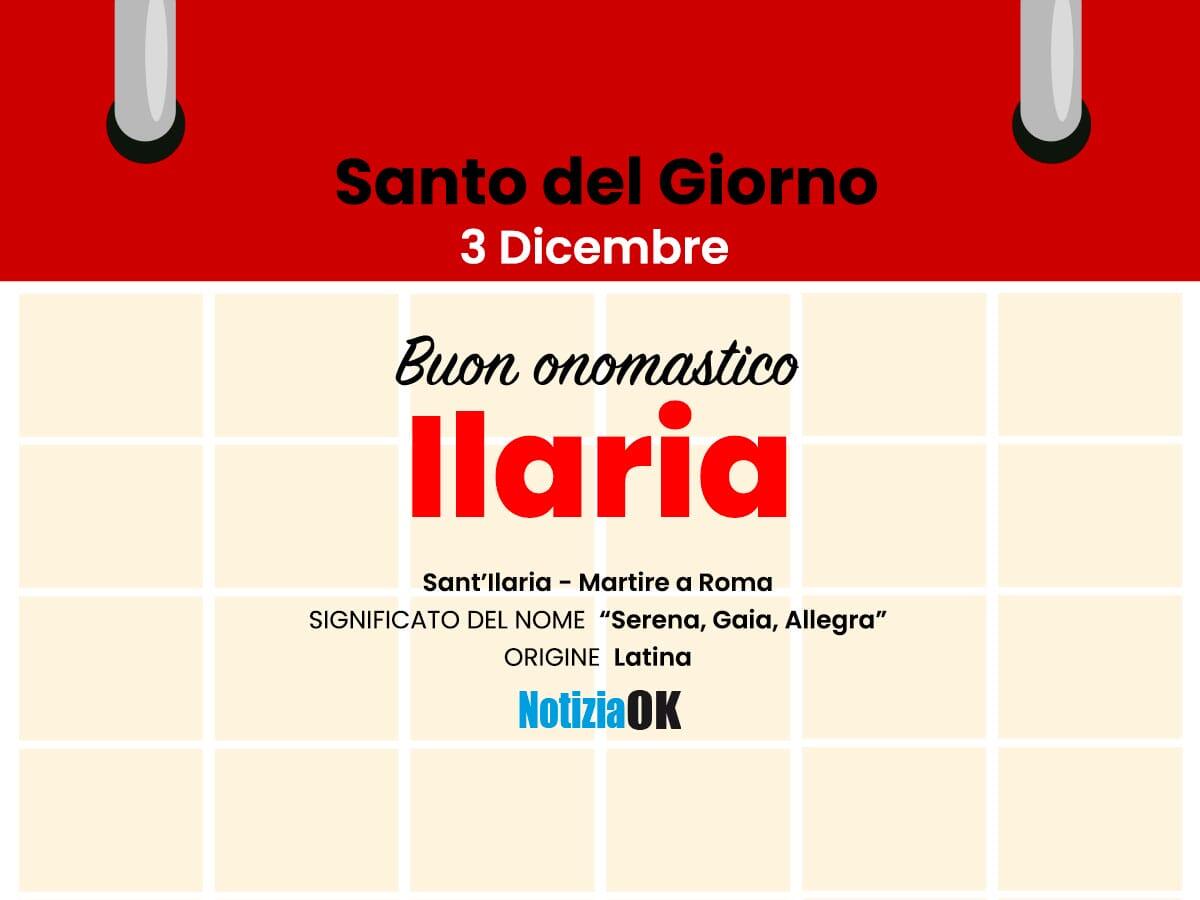 Onomastico: il Santo del giorno è Sant'Ilaria - 