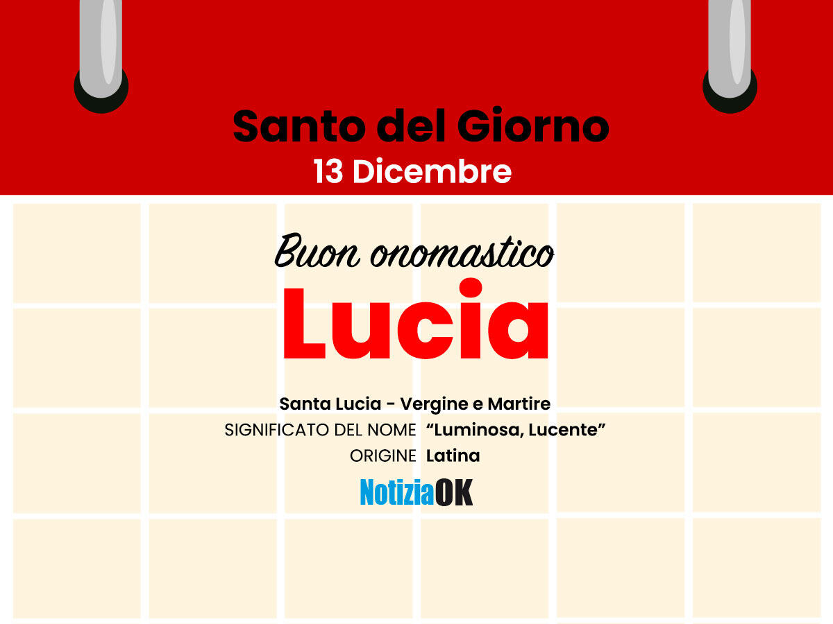 Oggi la Chiesa celebra la memoria di Santa Lucia - 