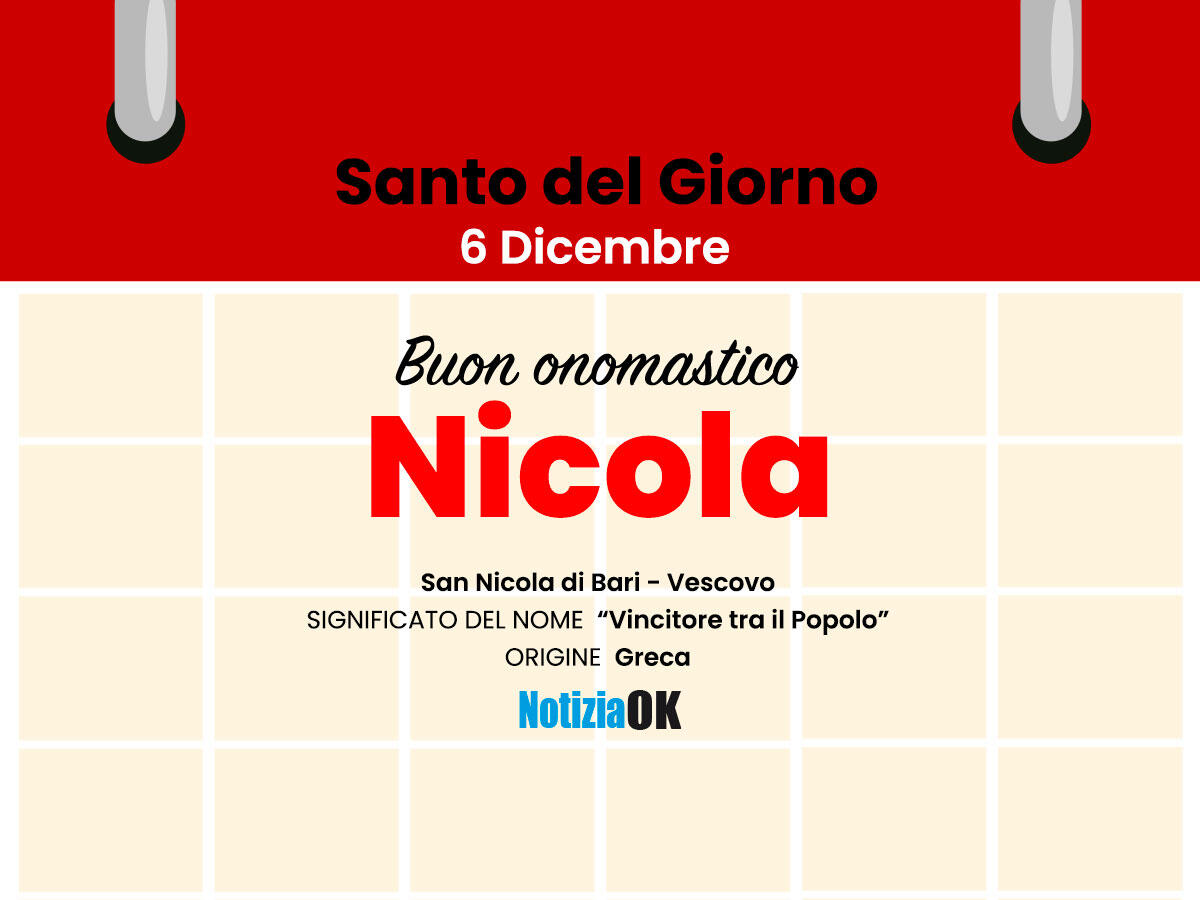 Oggi la Chiesa celebra la memoria di San Nicola - 