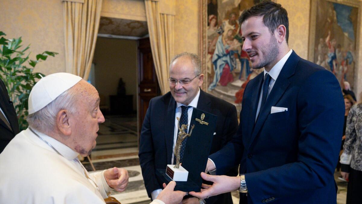 Michele e Antonio Affidato incontrano Papa Francesco in occasione del “Concerto con i Poveri” - 