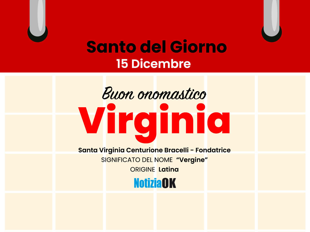 Oggi la Chiesa celebra la memoria di Santa Virginia - 