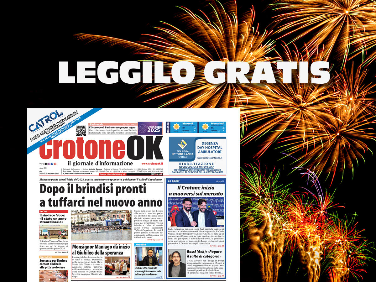CLICCA QUI QUI E LEGGI SUBITO CROTONEOK - 