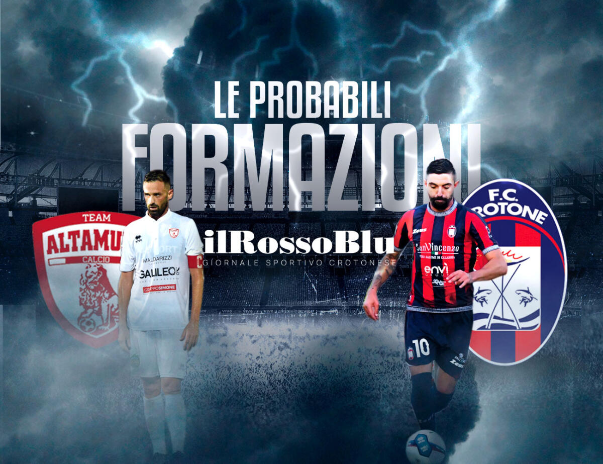 #TeamAltamuraCrotone | Le probabili formazioni - Dubbi in difesa per mister Longo - 