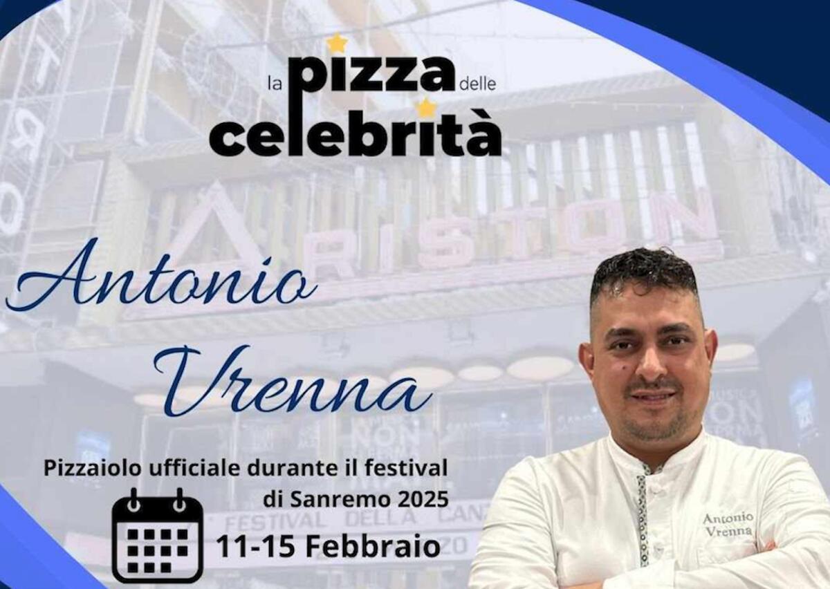 Il crotonese Antonio Vrenna pizzaiolo ufficiale del Festival di Sanremo - 