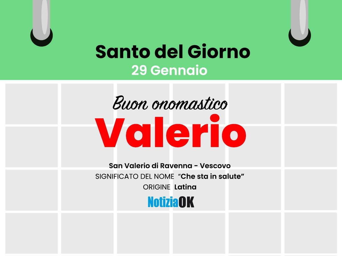 Onomastico: il Santo del giorno è San Valerio - 