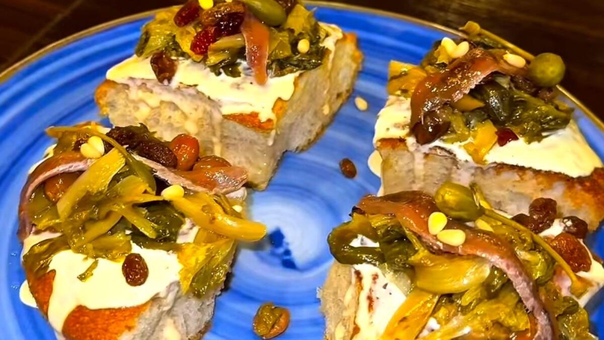 Le vie del Gusto - All'Ammasciata per riscoprire la scarola ripassata con capperi, pinoli, uvetta e alici - 