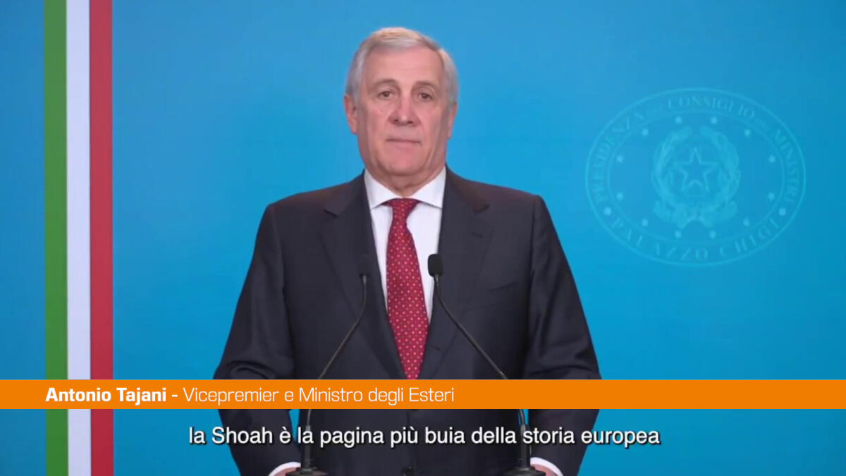 Shoah, Tajani "Governo in prima linea contro l'antisemitismo" -