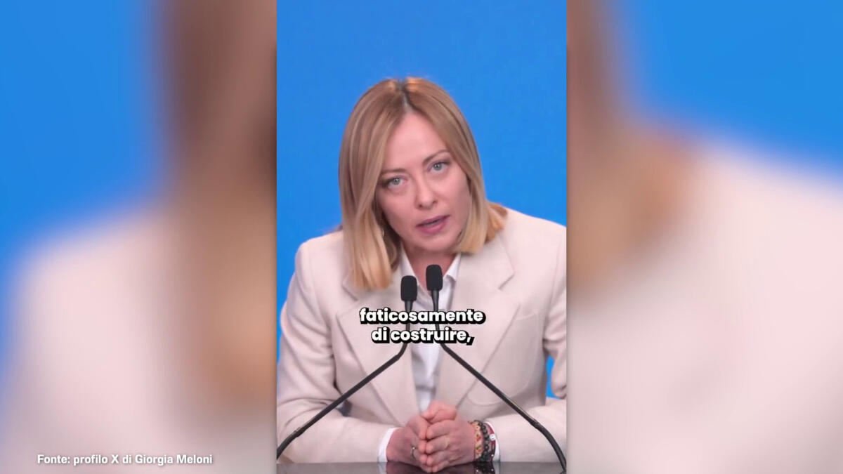 Meloni "Mondo guarda con interesse all'Italia, ma c'è chi rema contro" - 