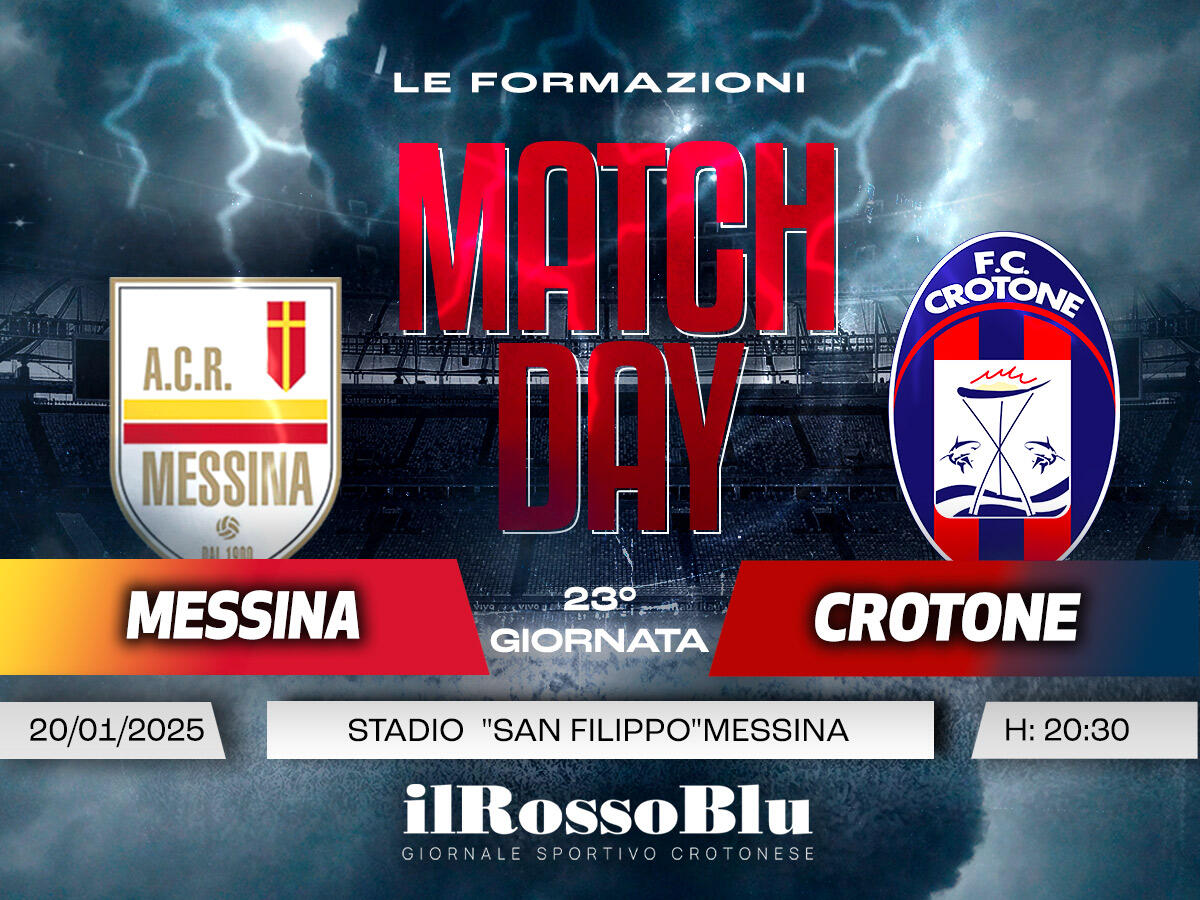 #MessinaCrotone | Le Formazioni - Una sorpresa in attacco per i rossoblù - 