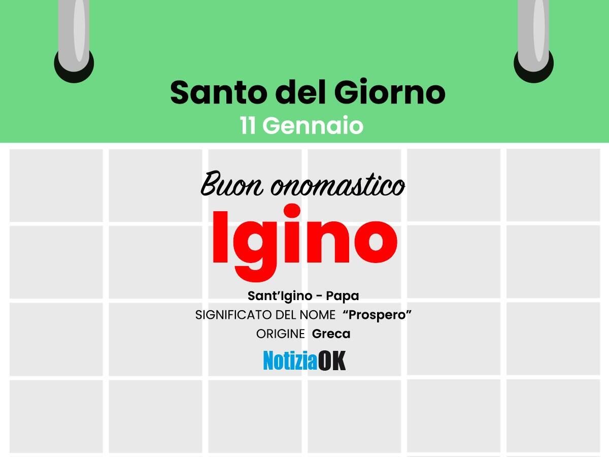 Onomastico: il Santo del giorno è Sant'Igino - 