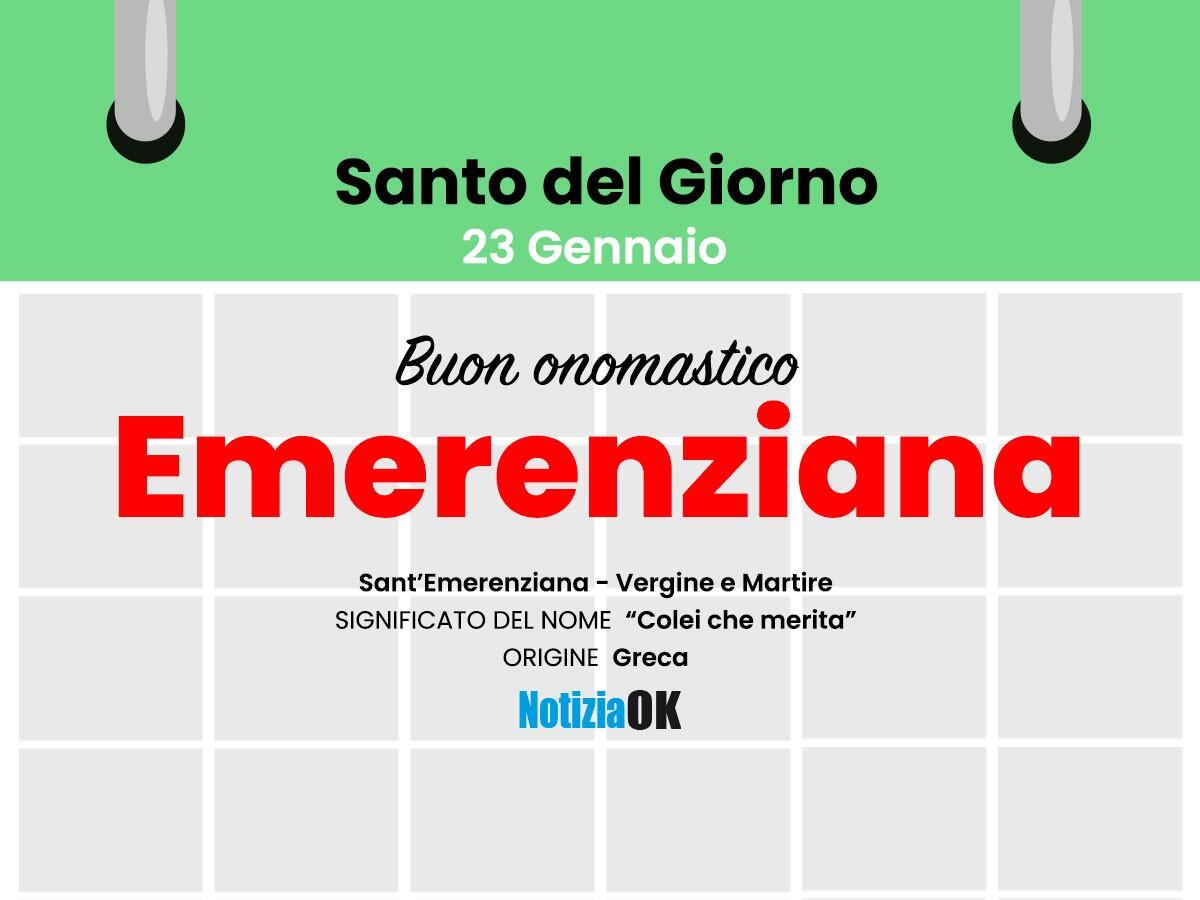 Onomastico: il Santo del giorno è Sant'Emerenziana - 