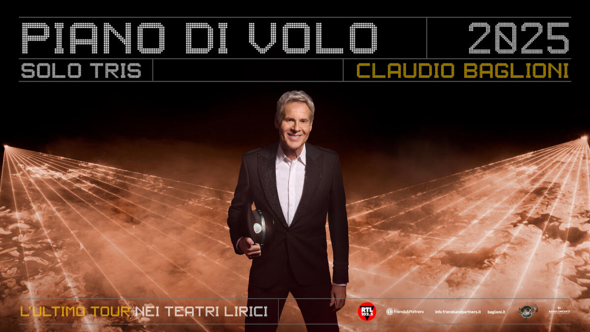 Il tour di Claudio Baglioni in Calabria, tre date anche a Cosenza - 
