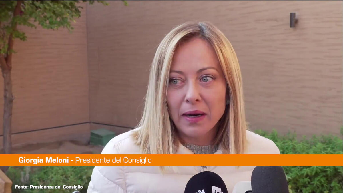 Meloni "Si apre fase nuova nella cooperazione con l'Arabia Saudita" -