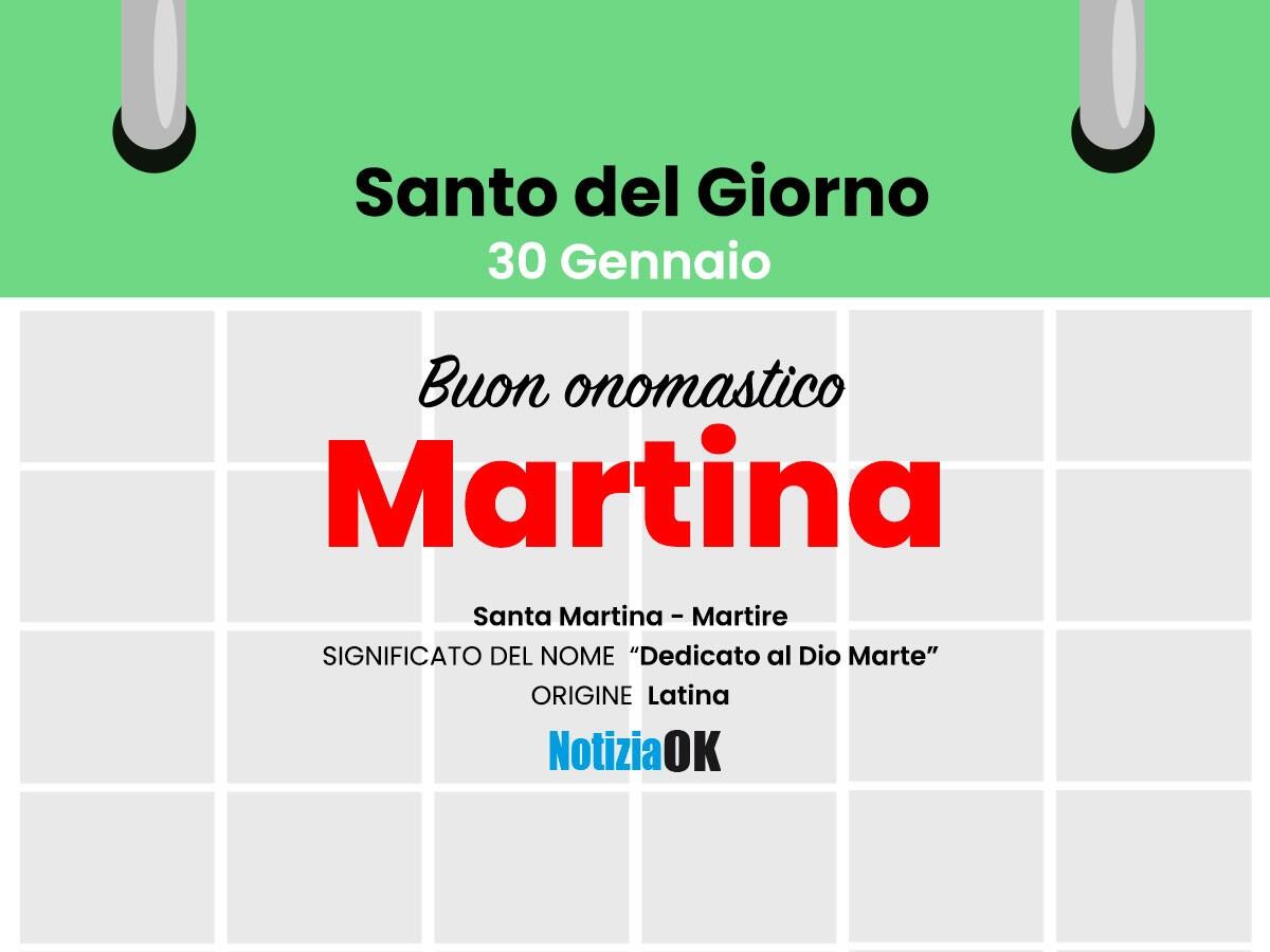 Onomastico: il Santo del giorno è Santa Martina - 