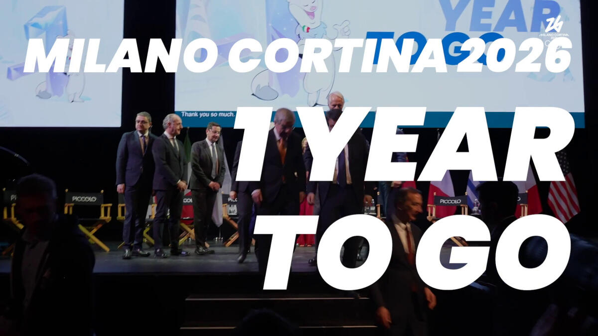 One Year to Go, tra un anno al via le Olimpiadi Milano-Cortina 2026 -