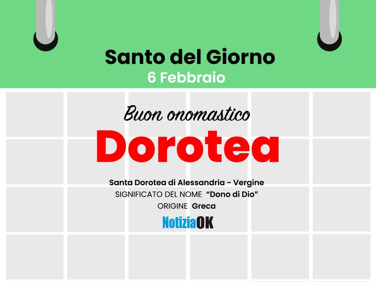 Onomastico: il Santo del giorno è Santa Dorotea - 