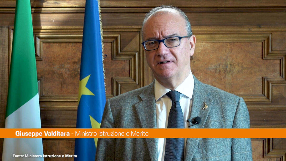 Scuola, Valditara "Impegno per diffondere i valori dello sport" -